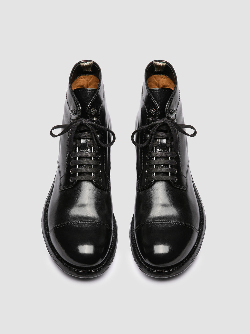 ADMIRAL 010 - Black Leather Lace-up Boots Officine Creative - 2