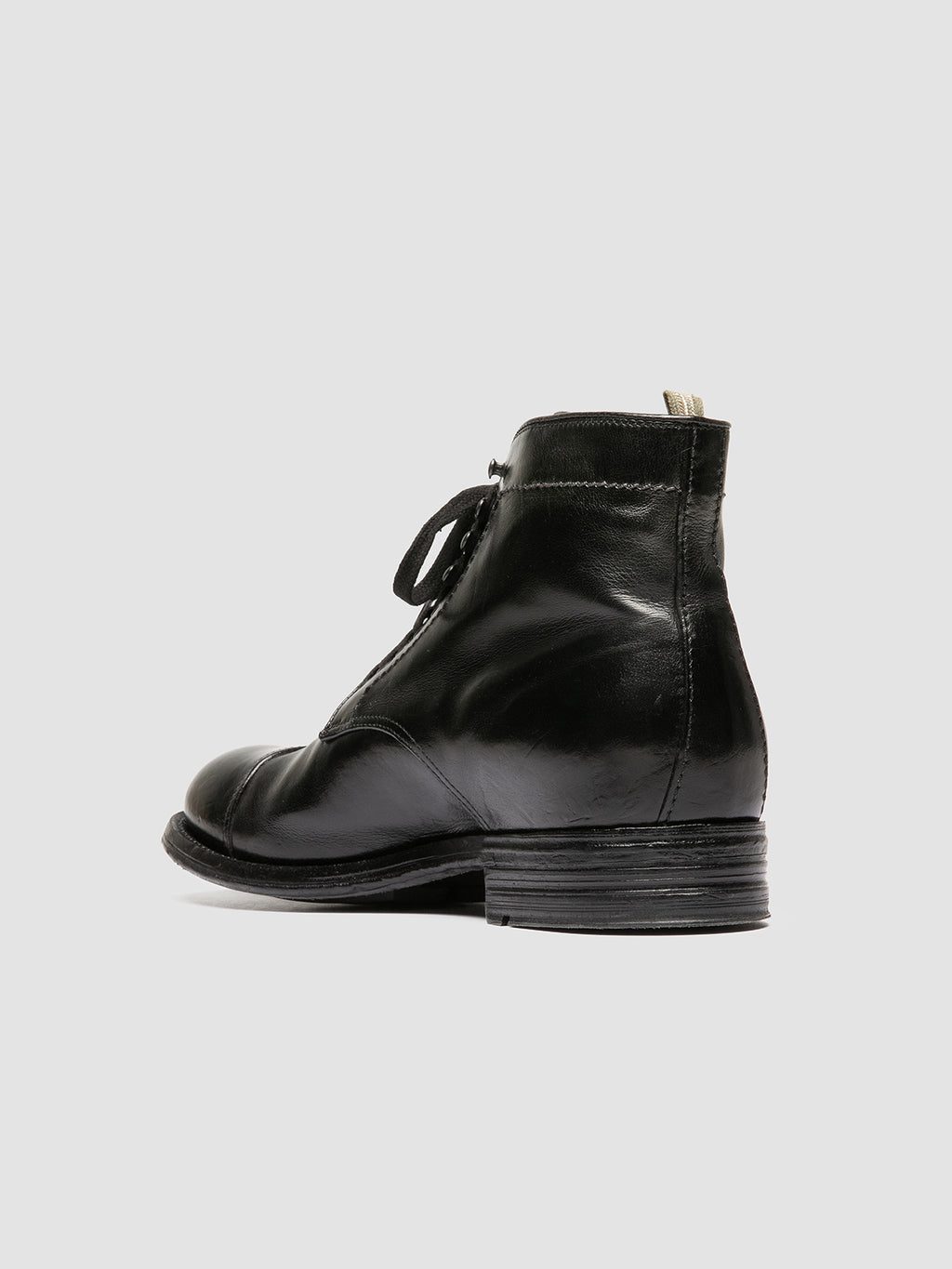 ADMIRAL 010 - Black Leather Lace-up Boots Officine Creative - 4