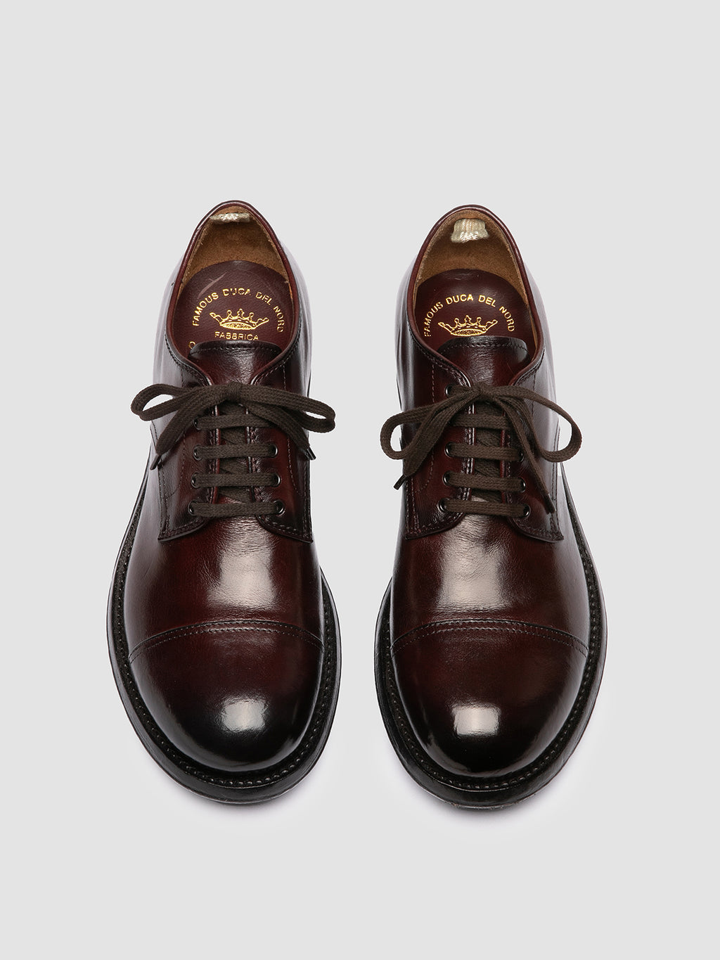 ADMIRAL 008 - Burgundy Leather Derby Shoes Officine Creative - 2
