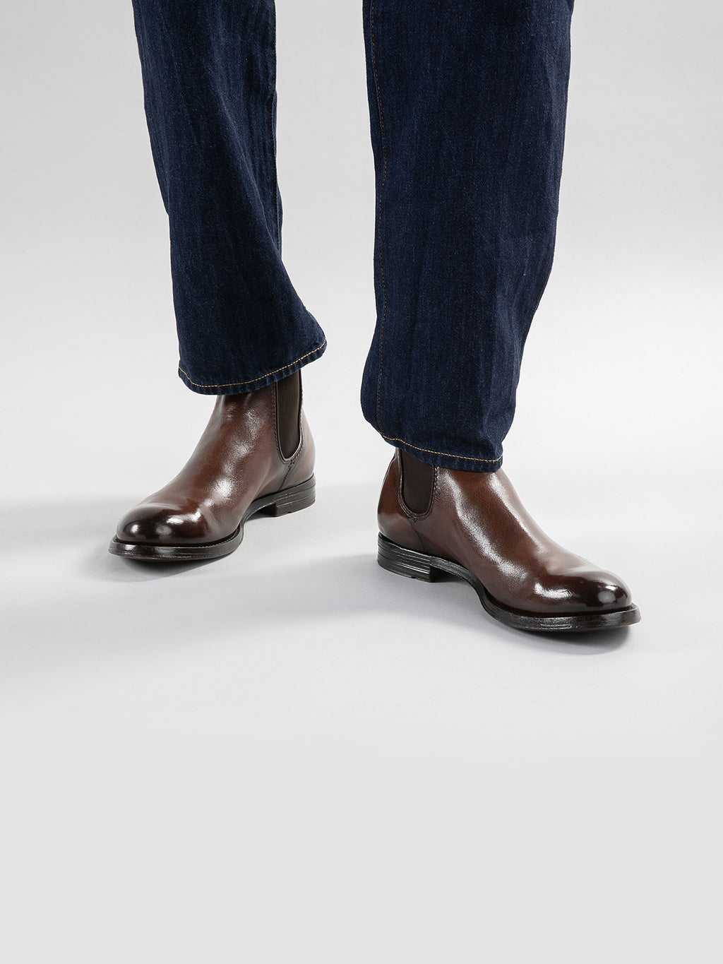 ANATOMIA 083 - Black Leather Chelsea Boots Men Officine Creative - 1
