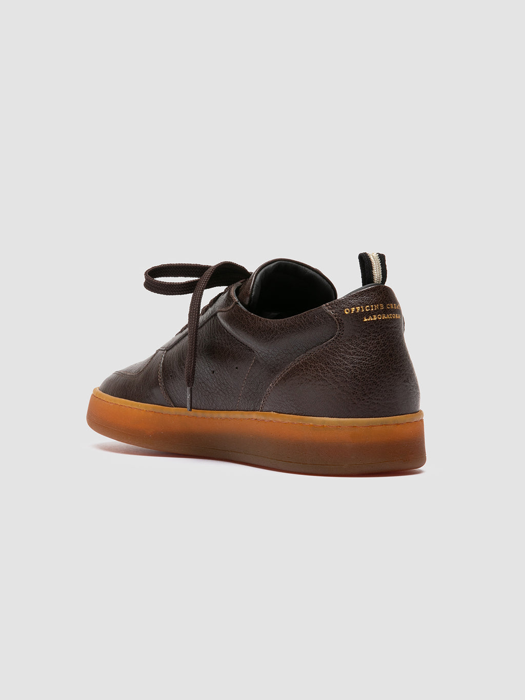 ASSET 001 - Brown Leather Low Top Sneakers Men Officine Creative - 4