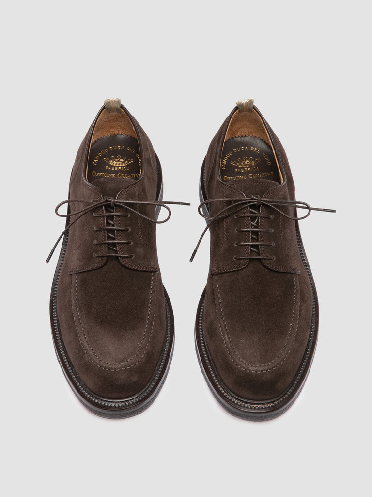 ASTON CREPE 003 - Brown Suede Derby Shoes Officine Creative - 2