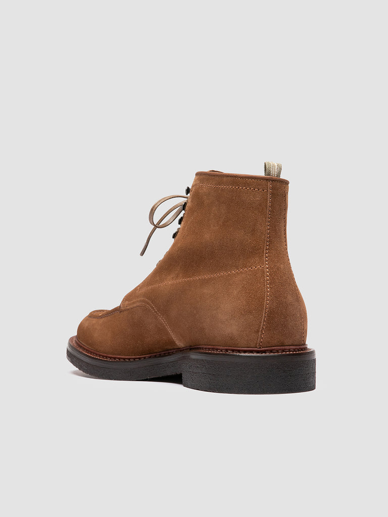 ASTON CREPE 004 - Brown Suede Lace-Up Boots Officine Creative - 4