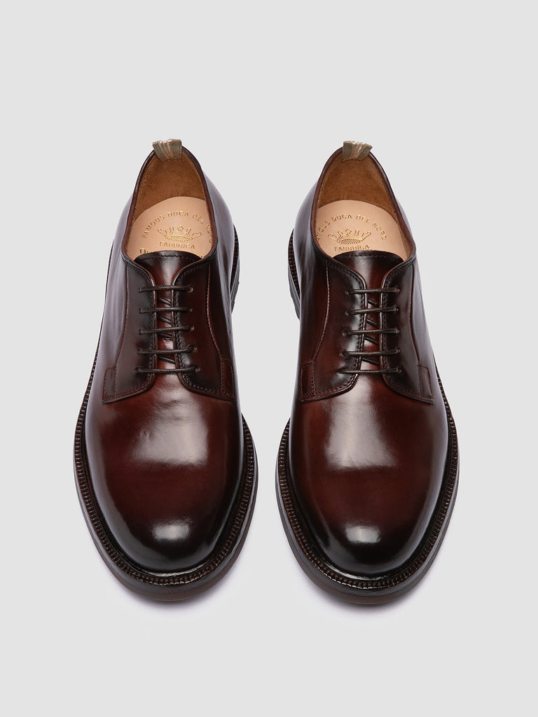 ASTON FLEXI 001 - Burgundy Leather Derby Shoes Officine Creative - 2