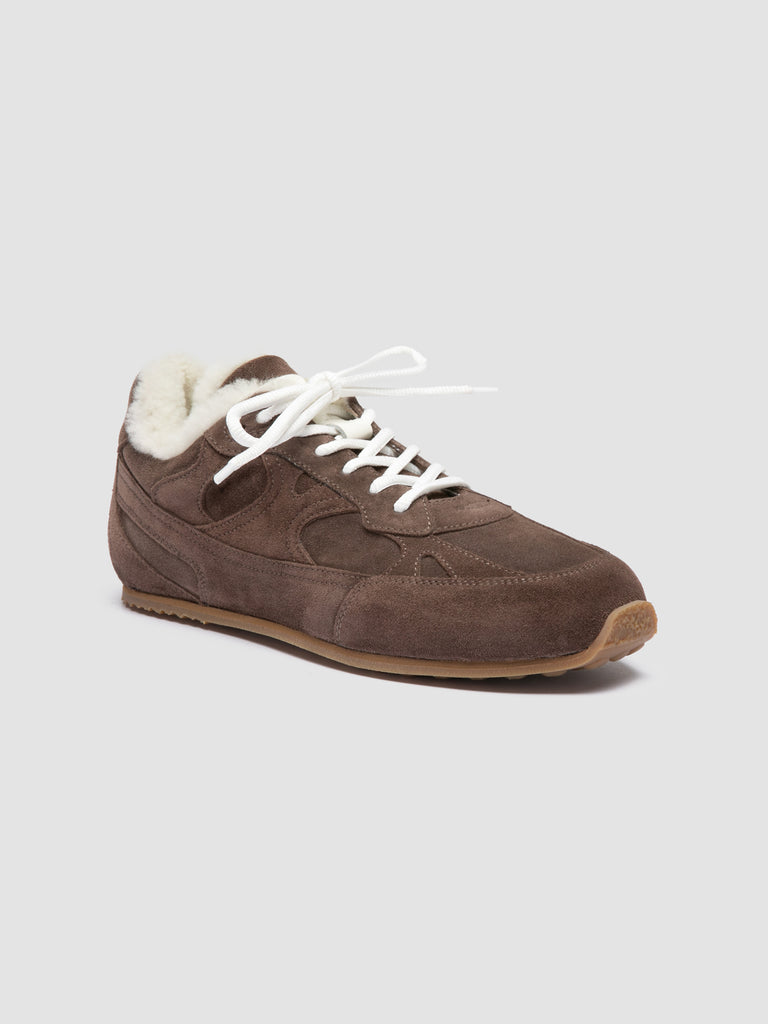 AWAY 102 - Taupe Suede Sneakers Officine Creative - 3