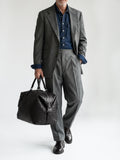 ARMOR 019 - Black Leather Travel Bag