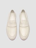 BLAIR DD 001 - weiße Penny-Slipper aus Leder
