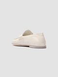 BLAIR DD 001 - weiße Penny-Slipper aus Leder