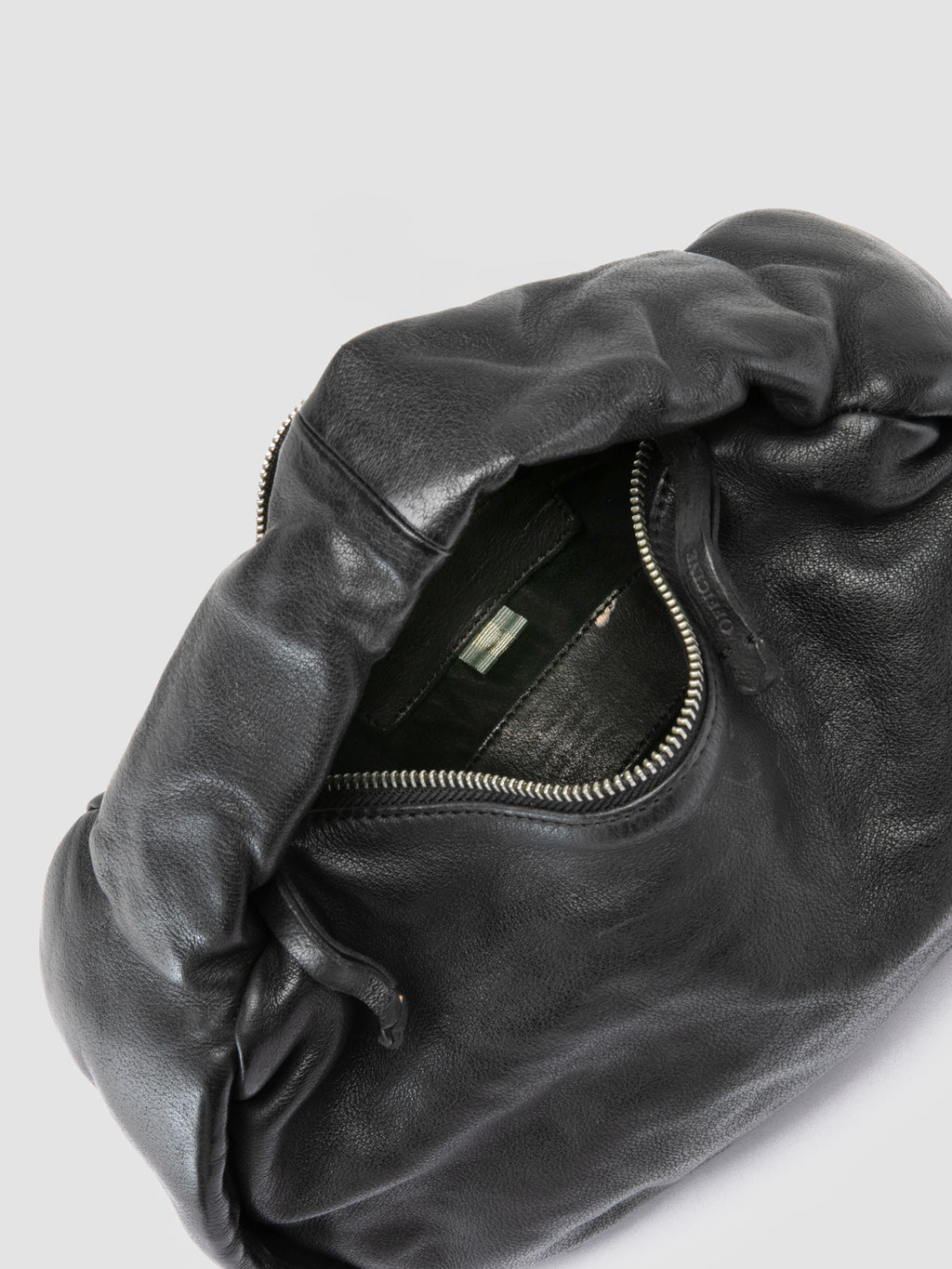 BOLINA 044 - Black Leather Shoulder Bag