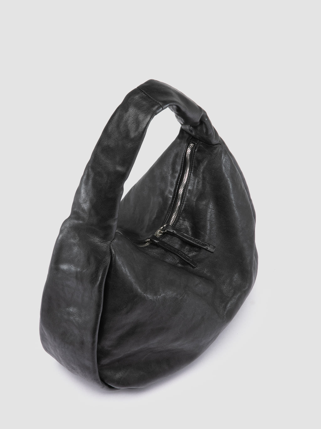 BOLINA 048 - Black Leather Shoulder Bag