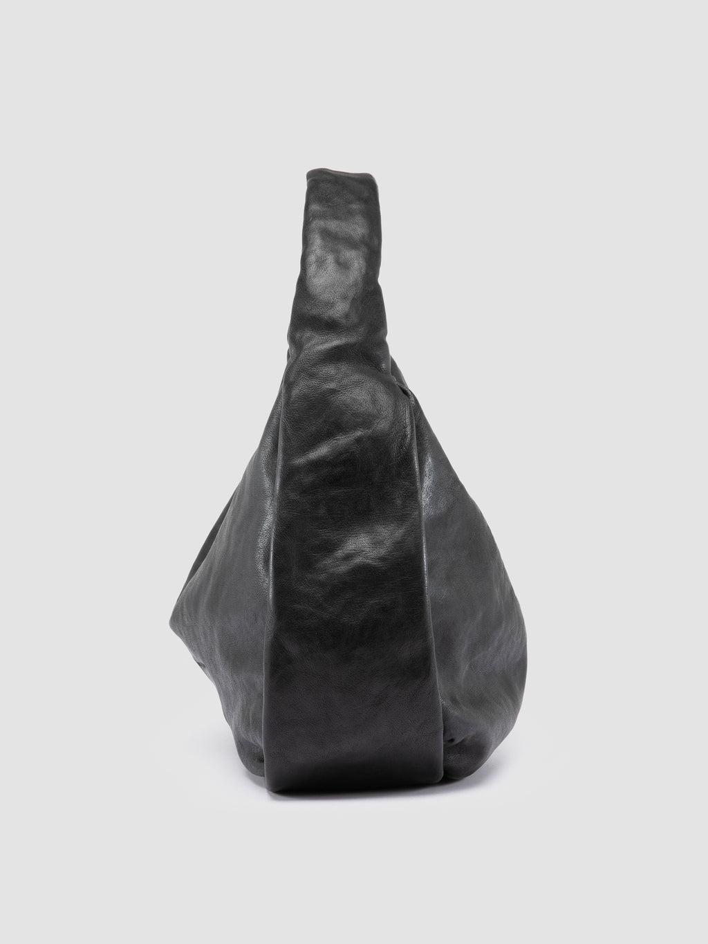 BOLINA 048 - Black Leather Shoulder Bag