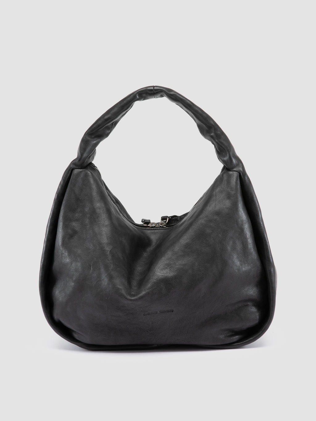 BOLINA 048 - Black Leather Shoulder Bag