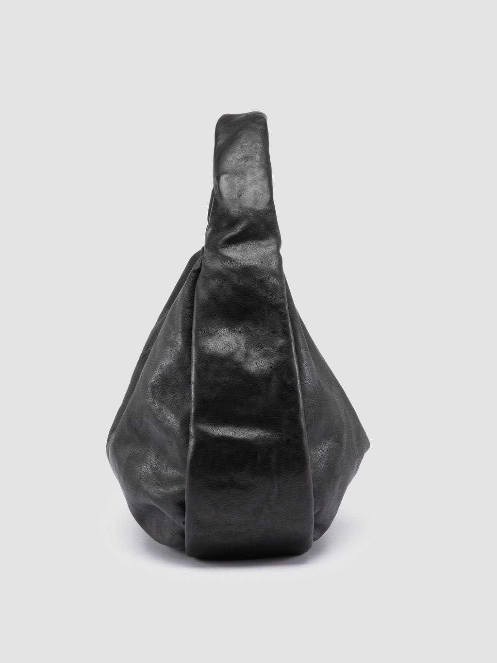 BOLINA 048 - Black Leather Shoulder Bag