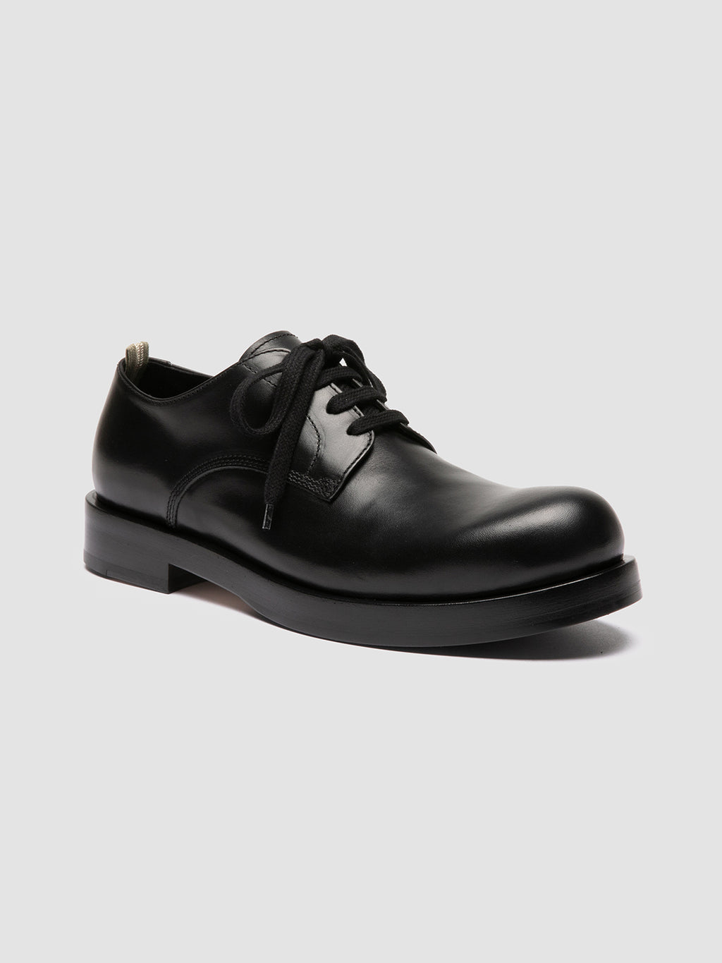 BULLA 001 - Black Leather Derby Shoes Officine Creative - 3
