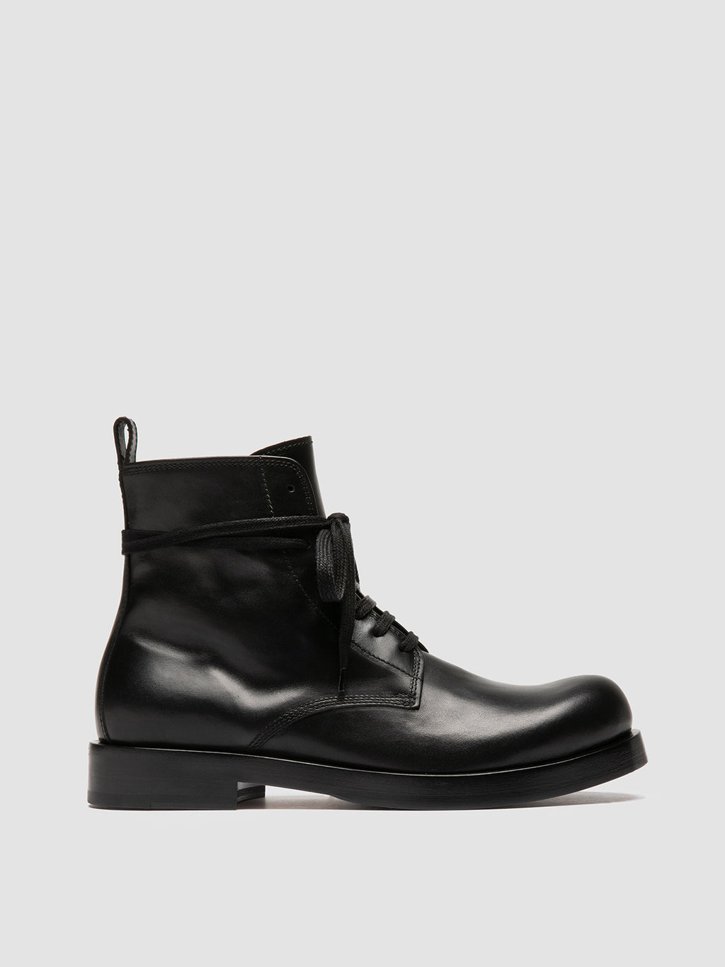 BULLA 002 - Black Leather Lace-up Boots Officine Creative - 1