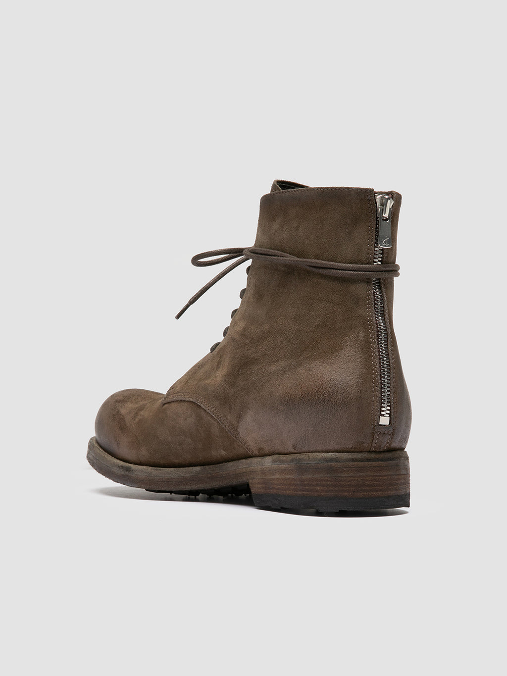 BULLA DD 102 - Green Suede Lace-up Boots Men Officine Creative - 4
