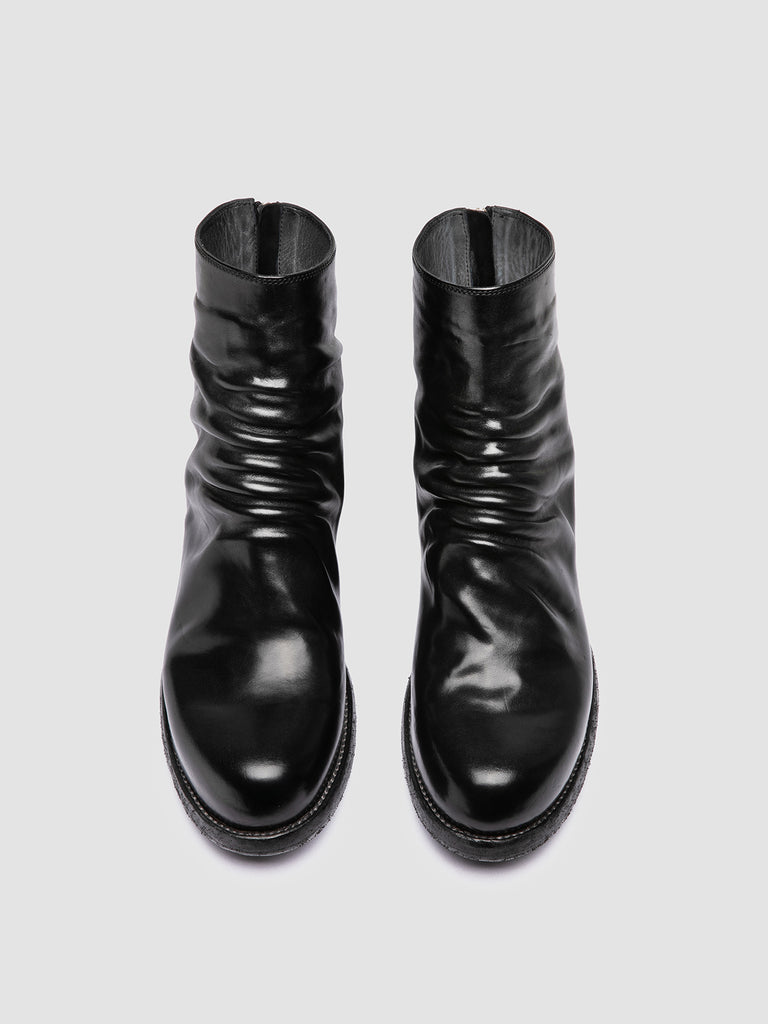 BULLA DD 103 - Black Leather Zipped Boots Officine Creative - 2