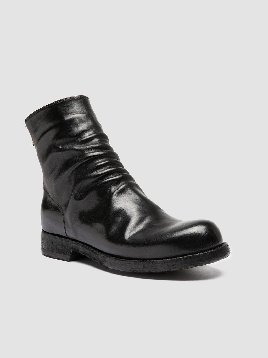 BULLA DD 103 - Black Leather Zipped Boots Officine Creative - 3