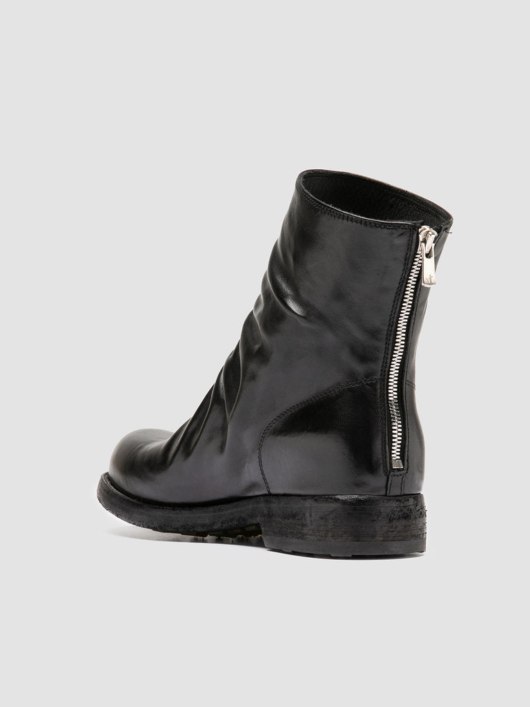 BULLA DD 103 - Black Leather Zipped Boots Officine Creative - 4
