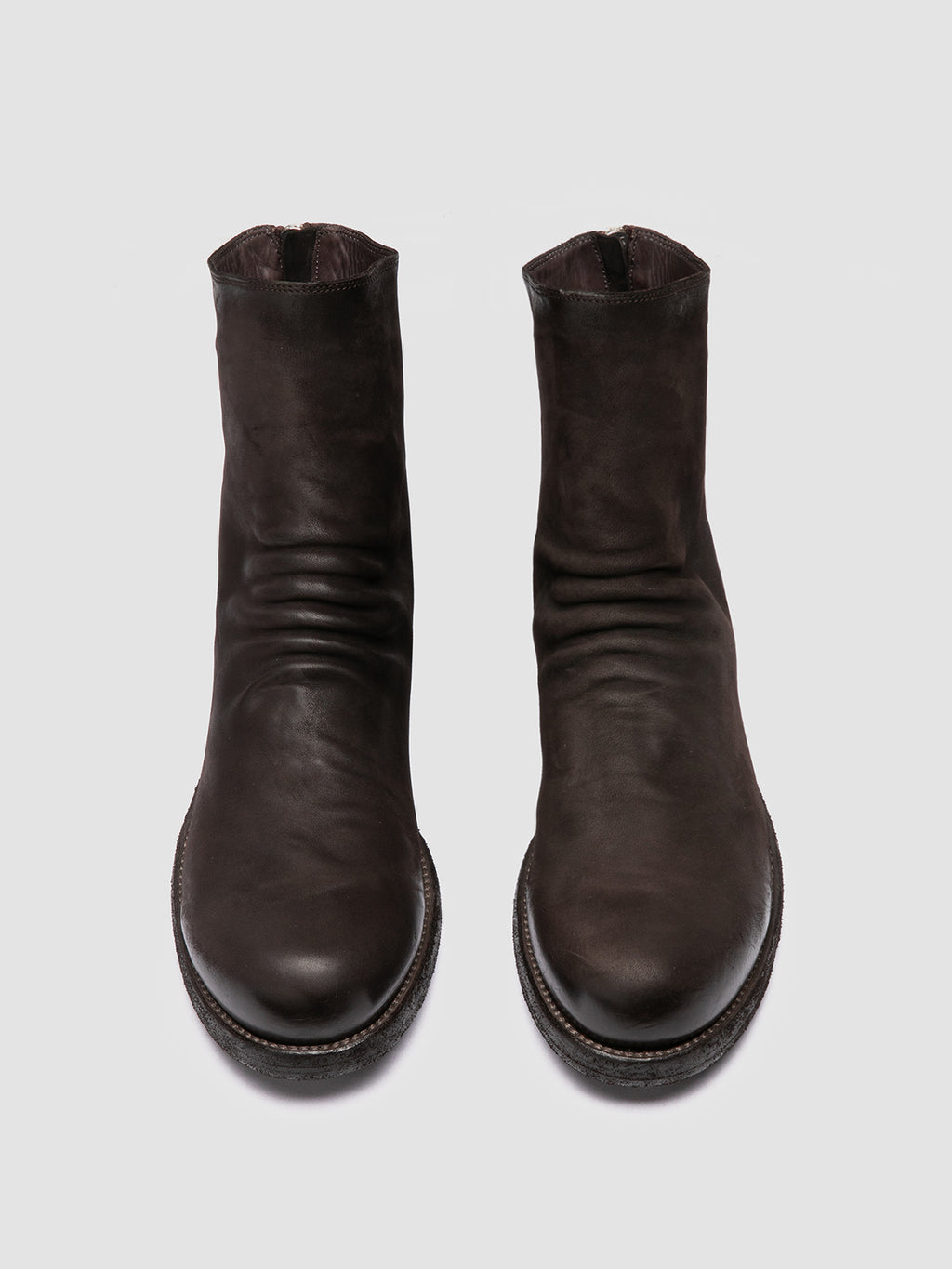 BULLA DD 103 - Brown Leather Zipped Boots Officine Creative - 2