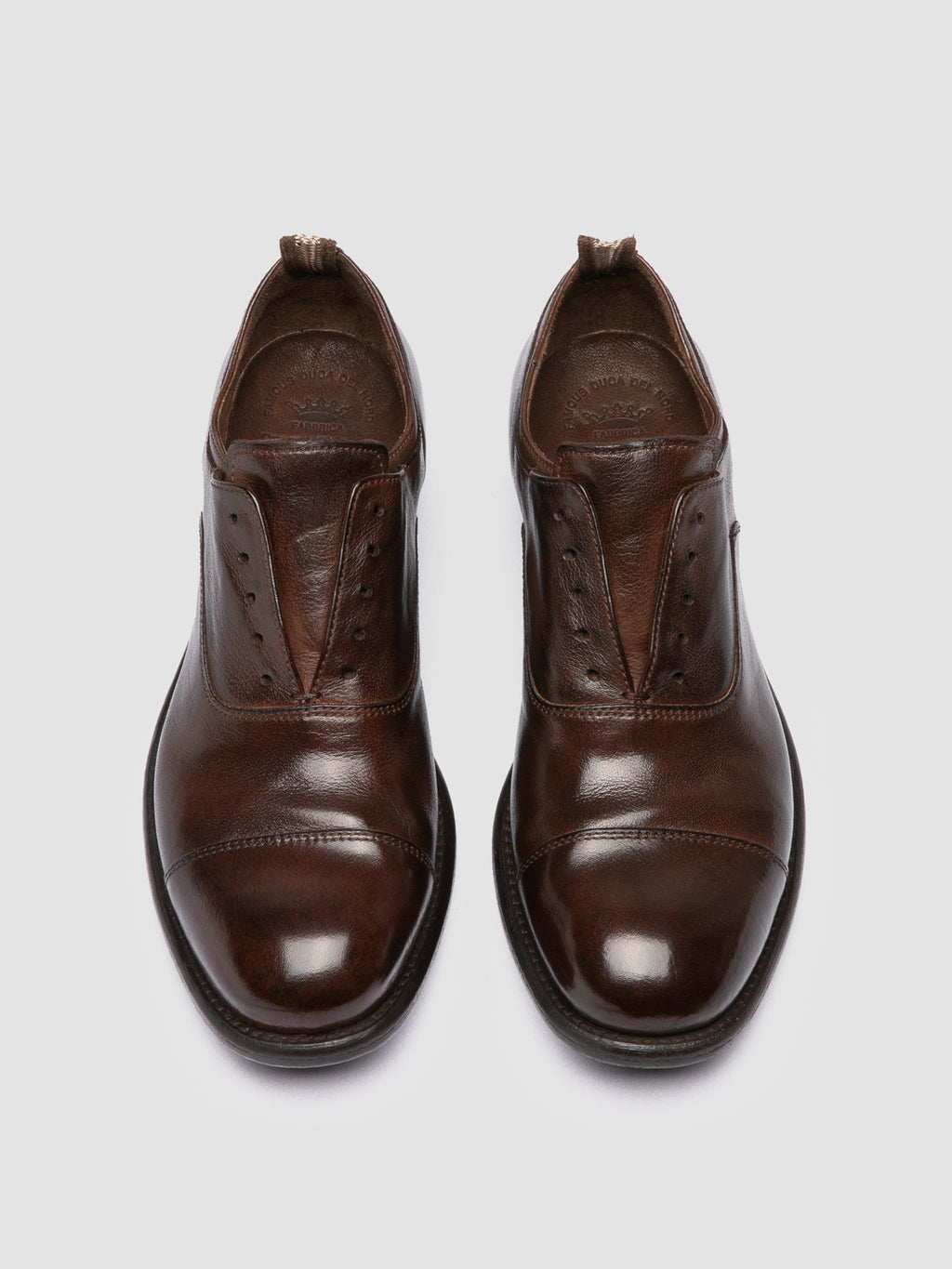 CALIXTE 003 - Brown Leather Oxford Shoes Officine Creative - 2