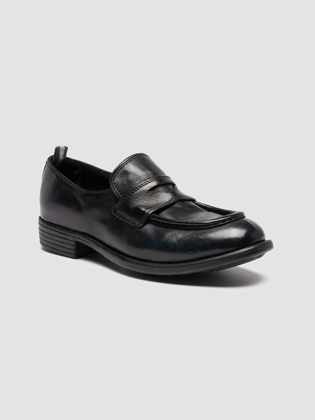 CALIXTE 020 - Navy Leather Penny Loafers Officine Creative - 3