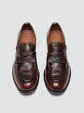 CALIXTE 020 - Brown Leather Penny Loafers Officine Creative - 2