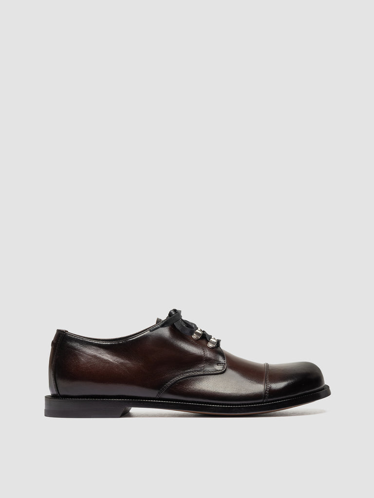 GEMSTONE 001 - Brown Leather Derby Shoes