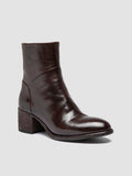 DENNER 107 - Burgundy Leather Zip Boots
