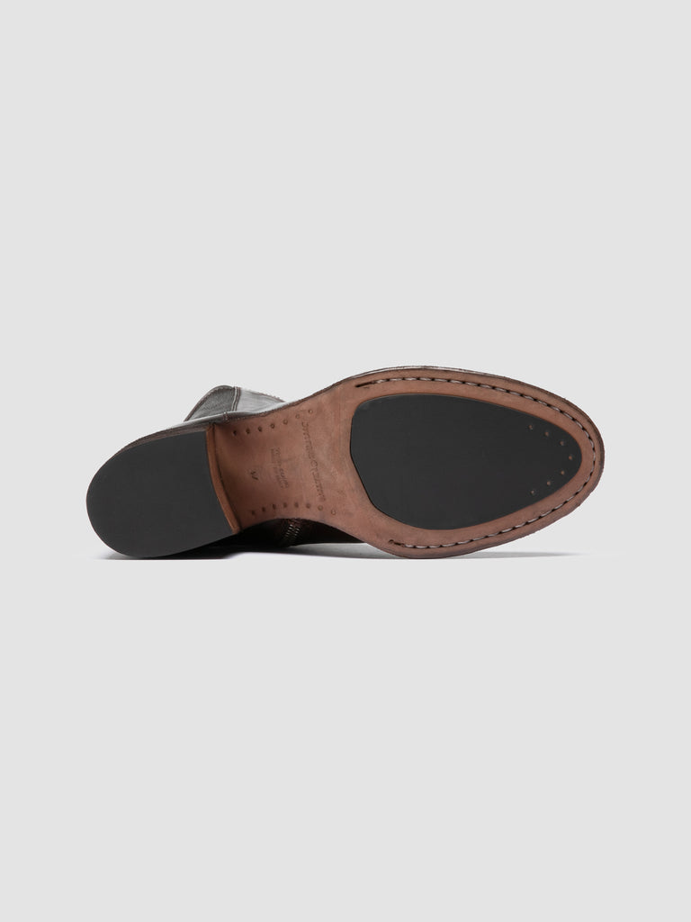 DENNER 127 - Brown Leather Zipped Boots Officine Creative - 5