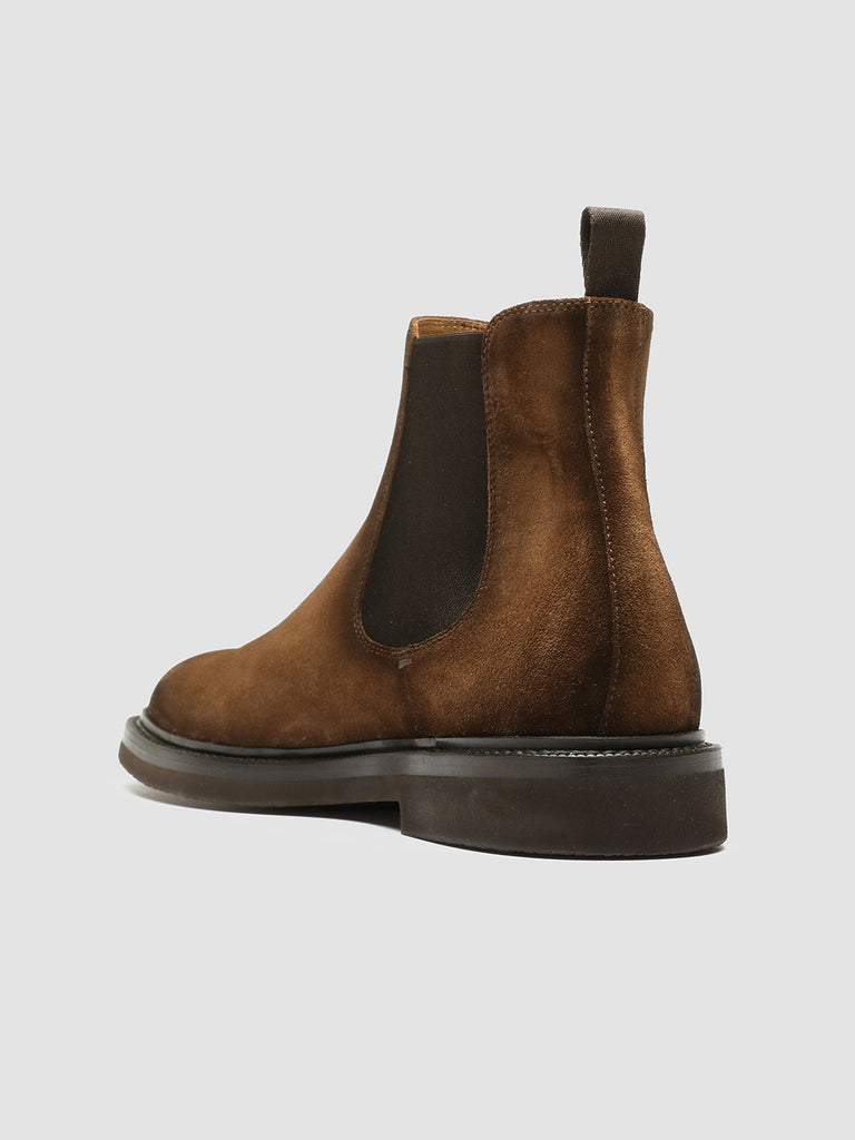 DUDE FLEXI 003 - Brown Suede Chelsea Boots