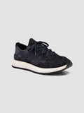 ENTIRE 001 - Navy Suede Sneakers Officine Creative - 3