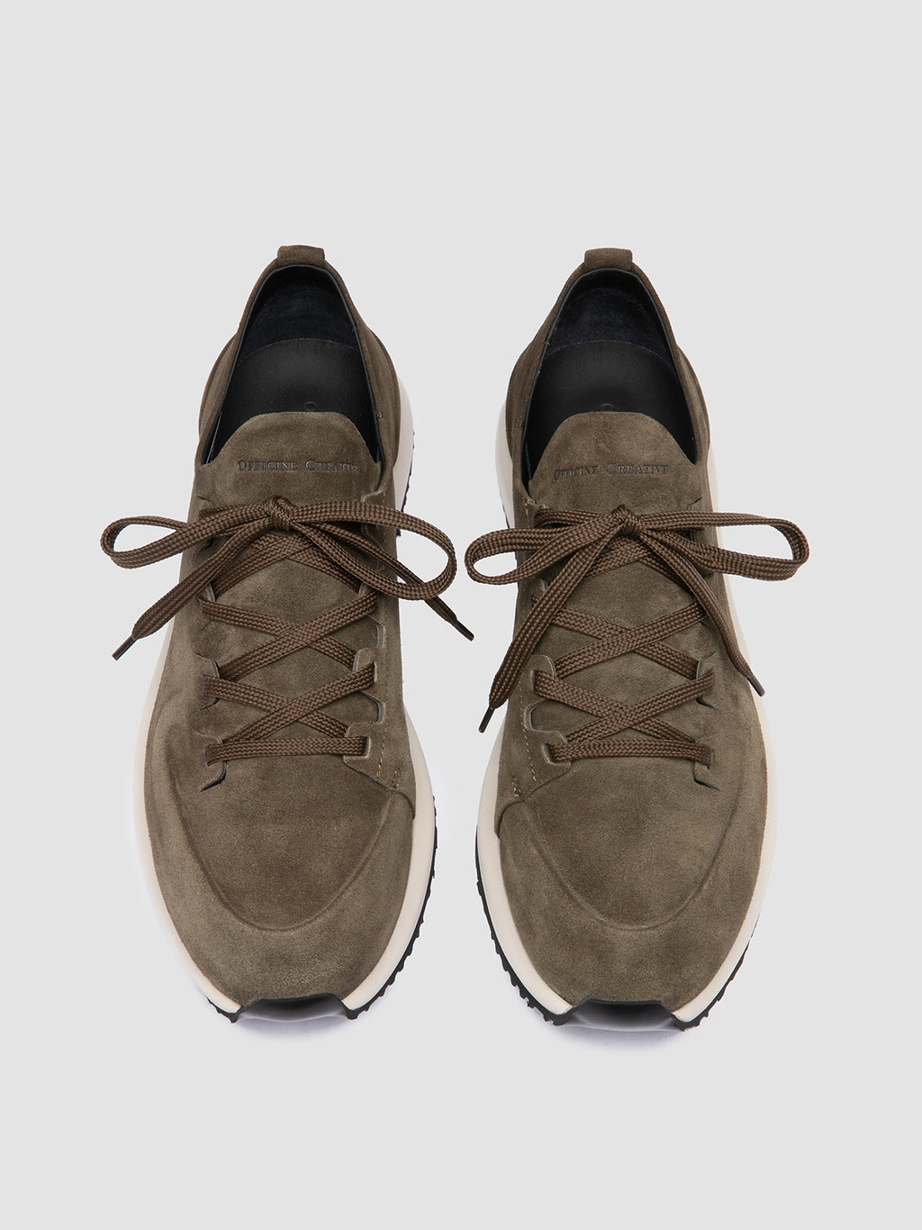 ENTIRE 001 - Green Suede Sneakers Officine Creative - 2