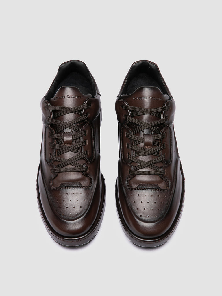ERASER 001 - Brown Leather Sneakers Officine Creative - 2