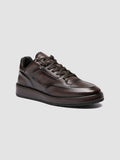 ERASER 001 - Brown Leather Sneakers Officine Creative - 3