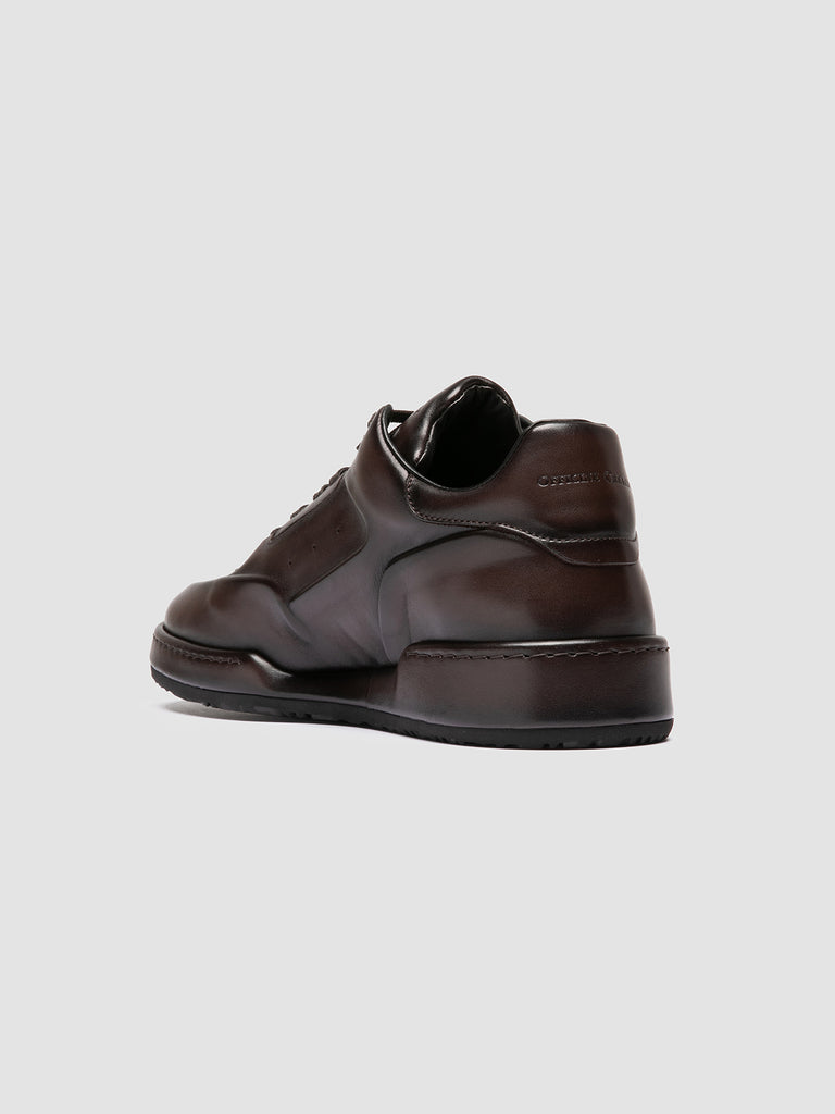 ERASER 001 - Brown Leather Sneakers Officine Creative - 4