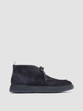 FRAME 002 - Blaue Chukka-Stiefel aus Wildleder