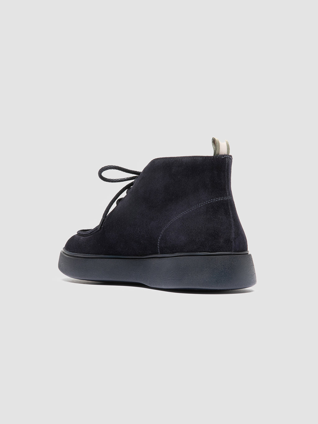 FRAME 002 - Blaue Chukka-Stiefel aus Wildleder