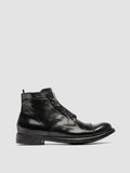 HIVE 005 - Black Leather Zipped Boots Officine Creative - 1