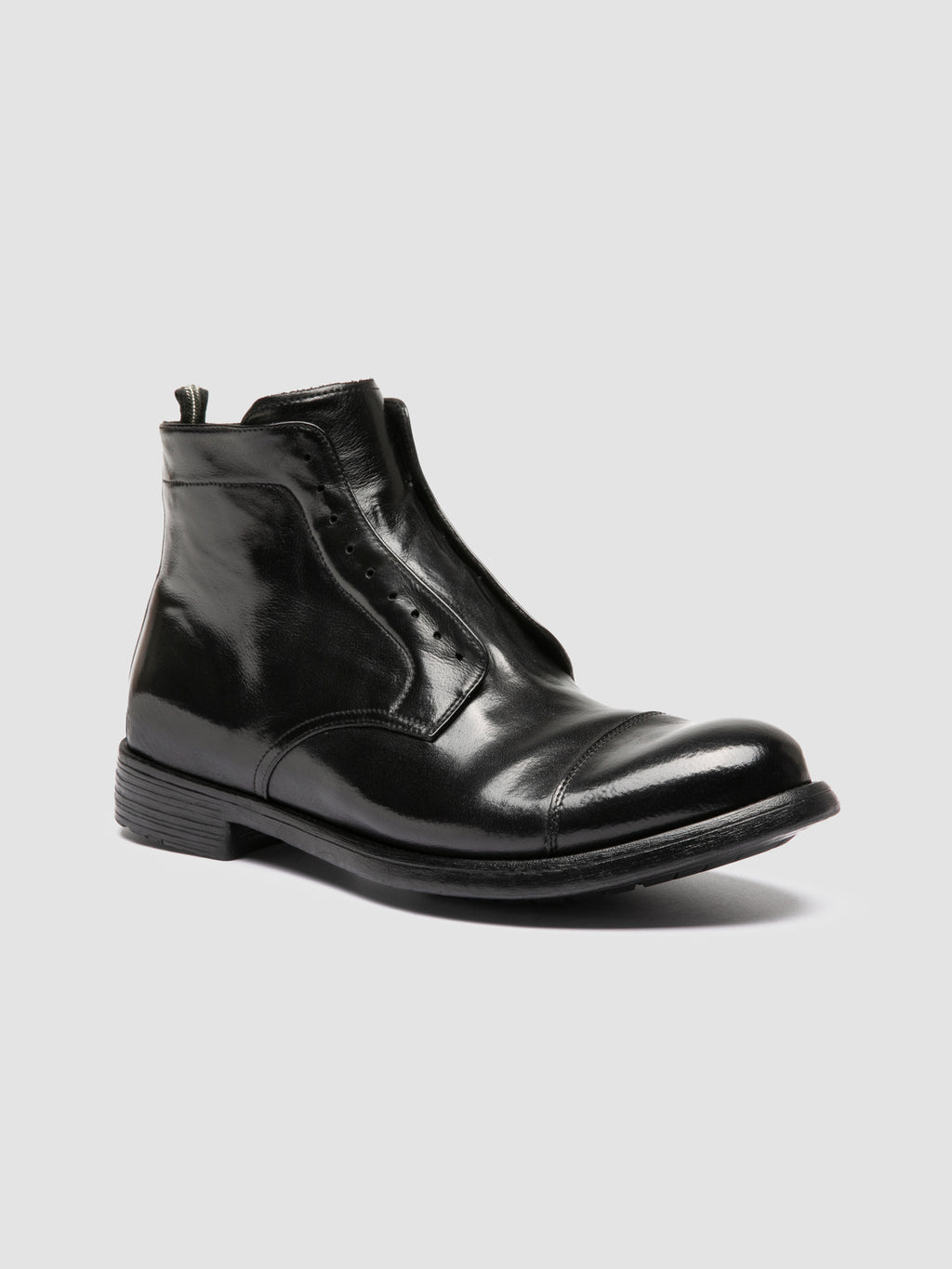 HIVE 005 - Black Leather Zipped Boots Officine Creative - 3