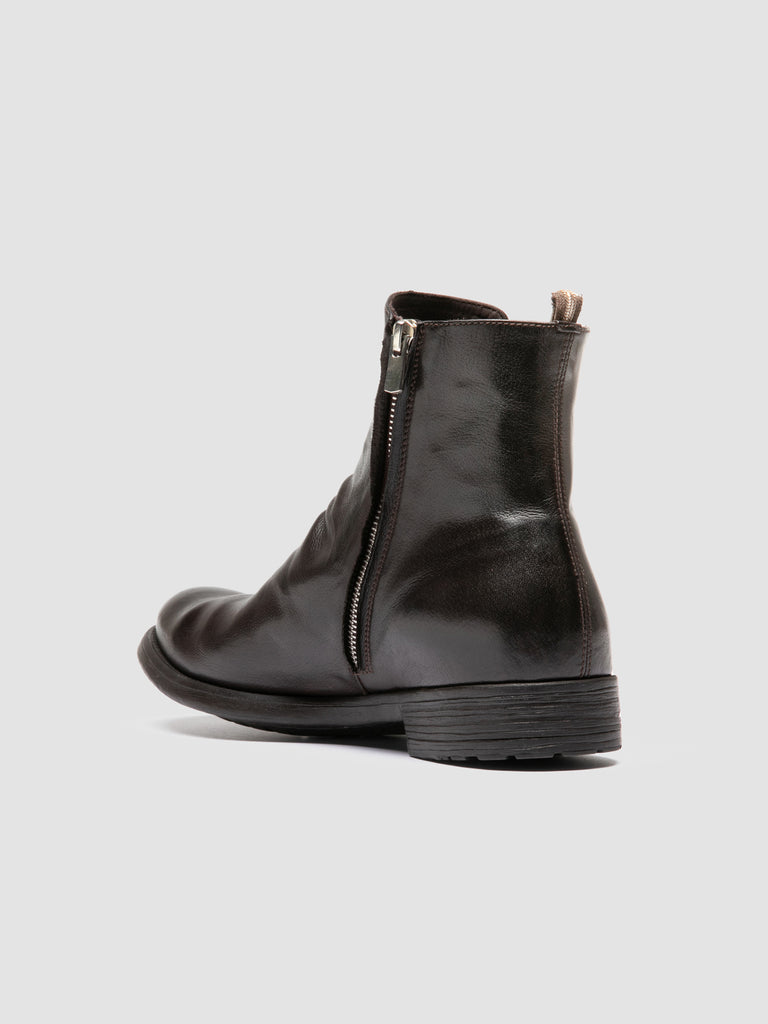 HIVE 036 - Brown Leather Ankle Boots Officine Creative - 4