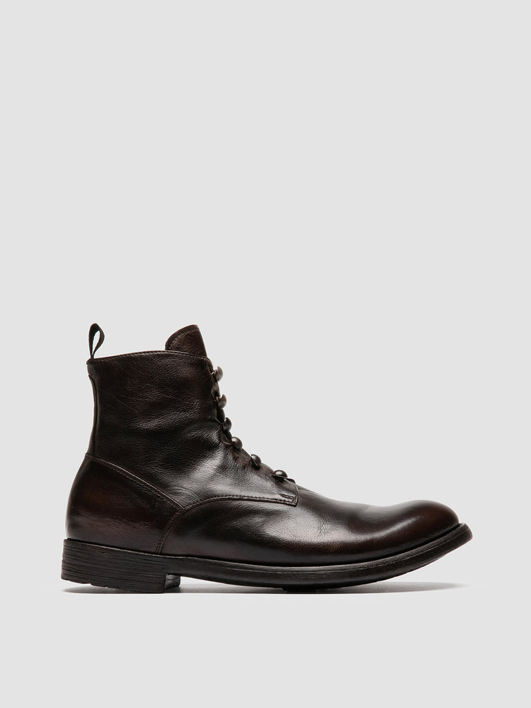 HIVE 051 - Brown Leather Zipped Boots