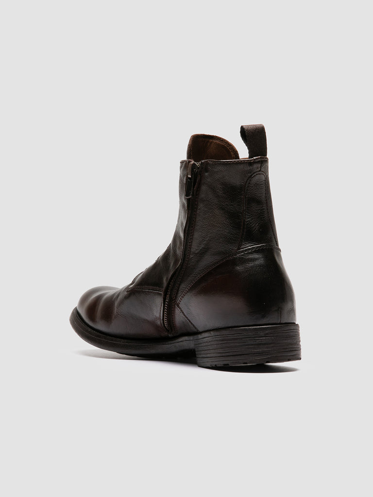 HIVE 051 - Brown Leather Zipped Boots Officine Creative - 4
