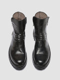 IKONIC 004 - Graue Lederstiefel mit Reißverschluss