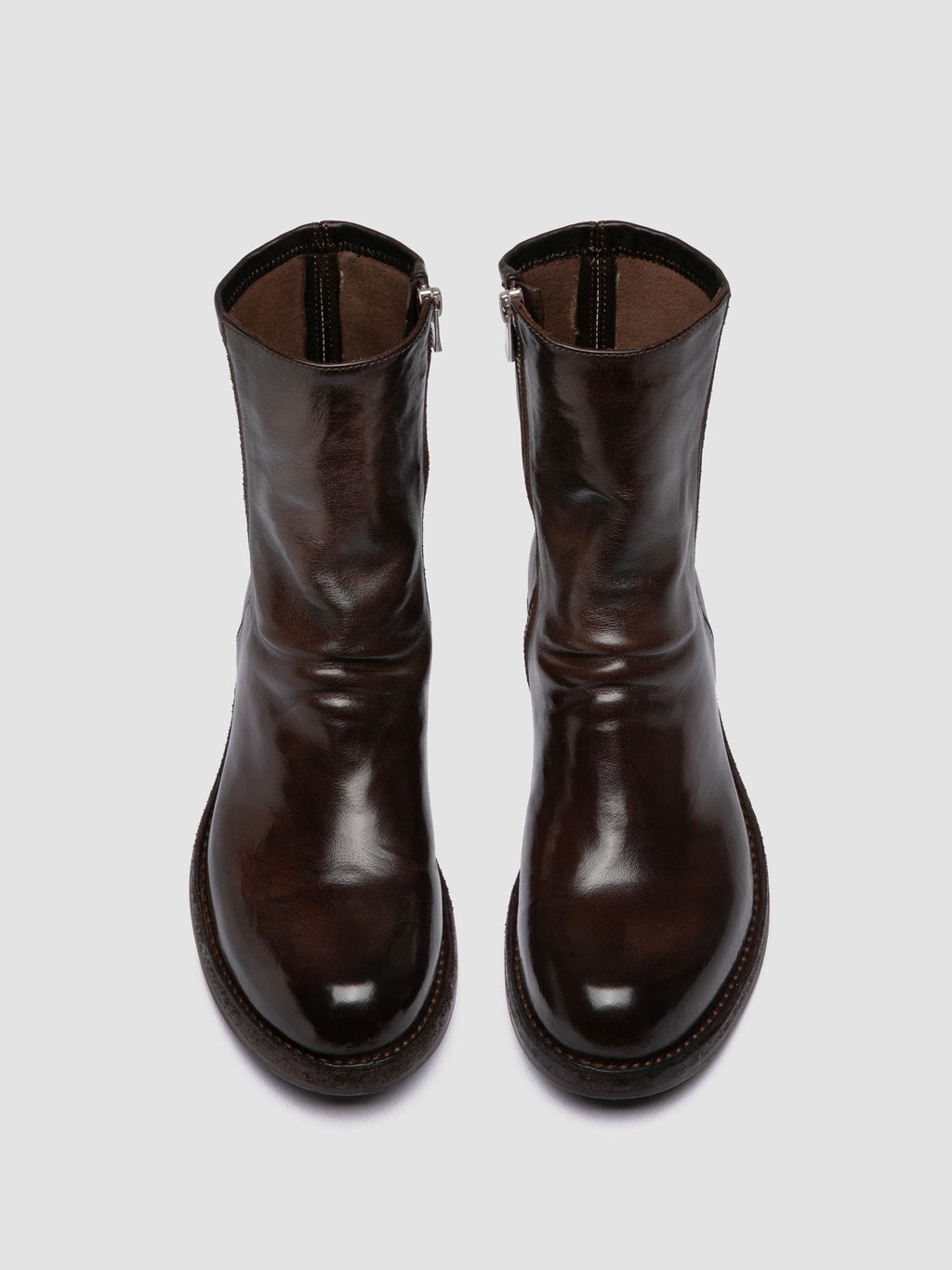 LEGRAND 171 - Brown Leather Zipped Boots Officine Creative - 2