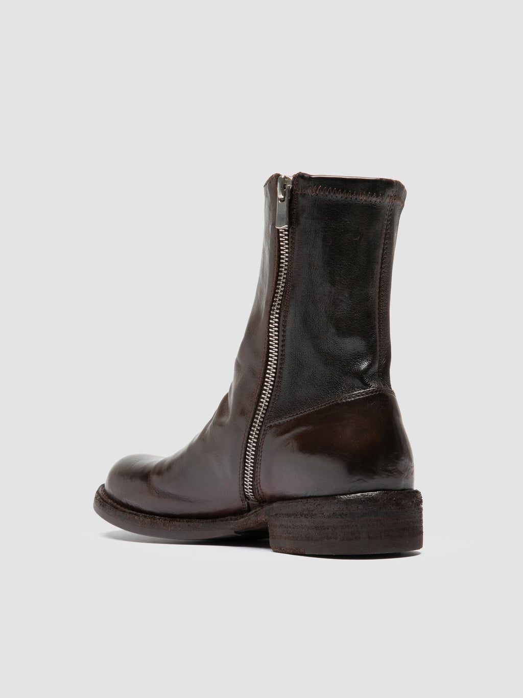 LEGRAND 171 - Brown Leather Zipped Boots Officine Creative - 4