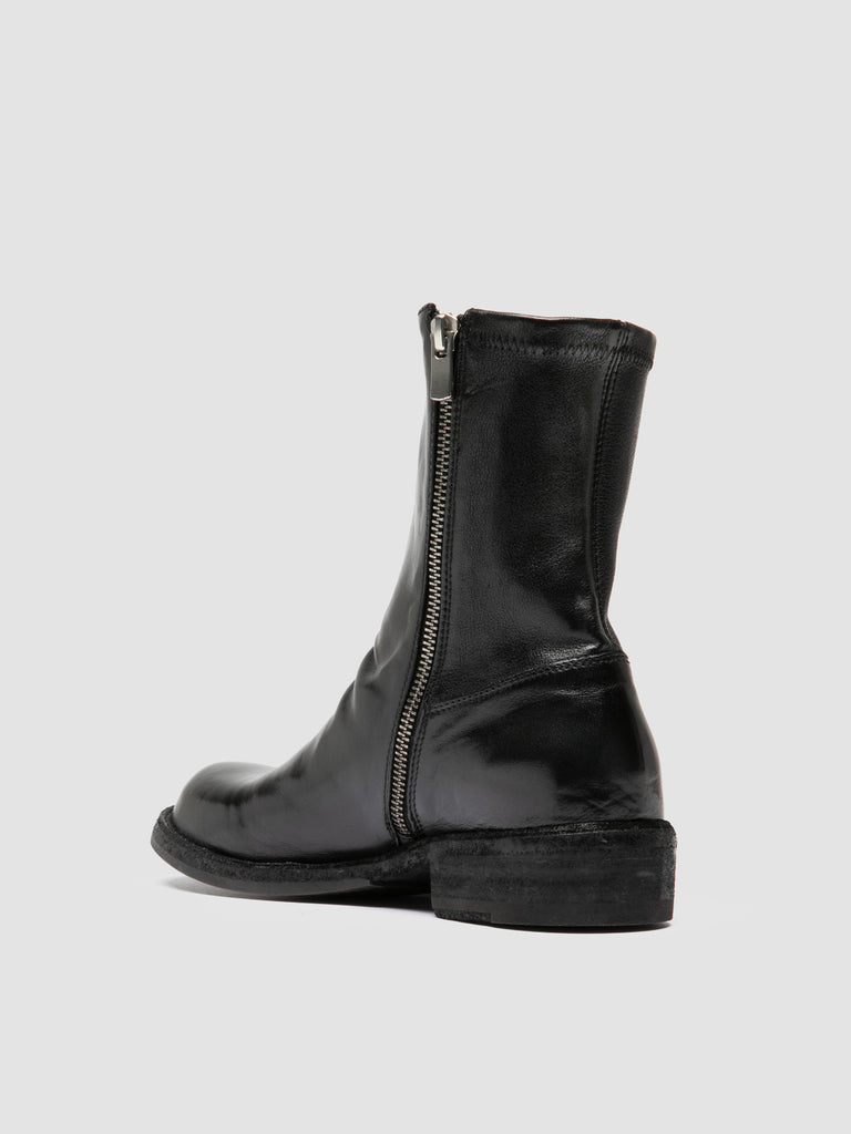 LEGRAND 171 - Black Leather Zipped Boots Officine Creative - 4