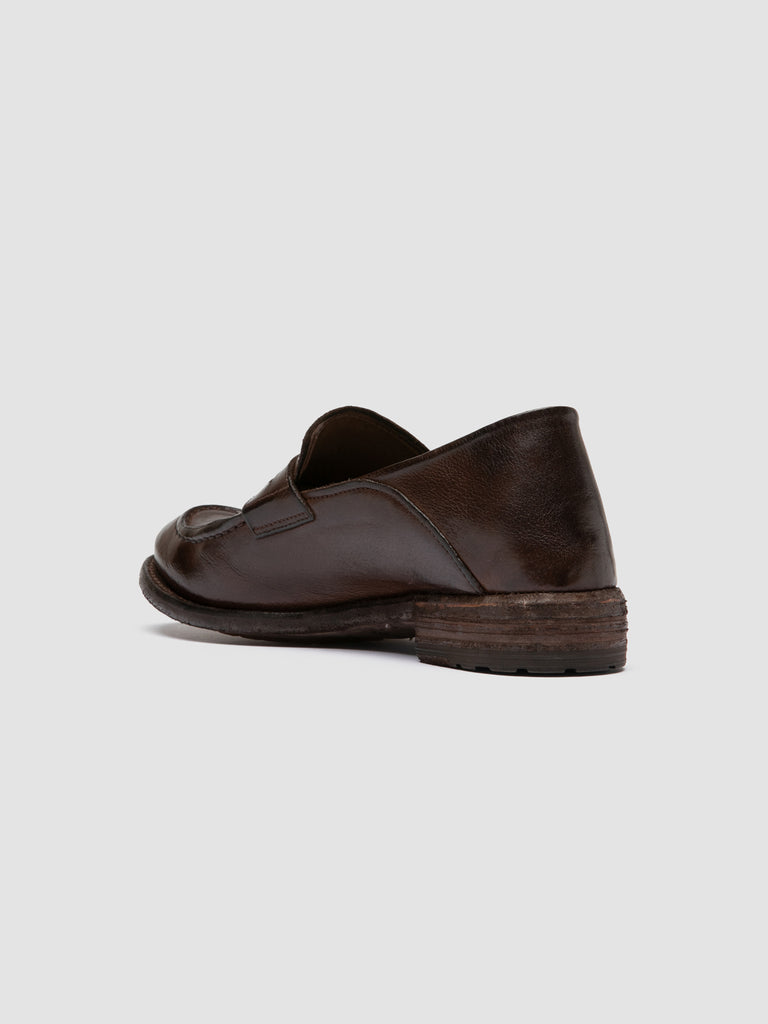 LEXIKON 140 - Brown Leather Penny Loafers Officine Creative - 4