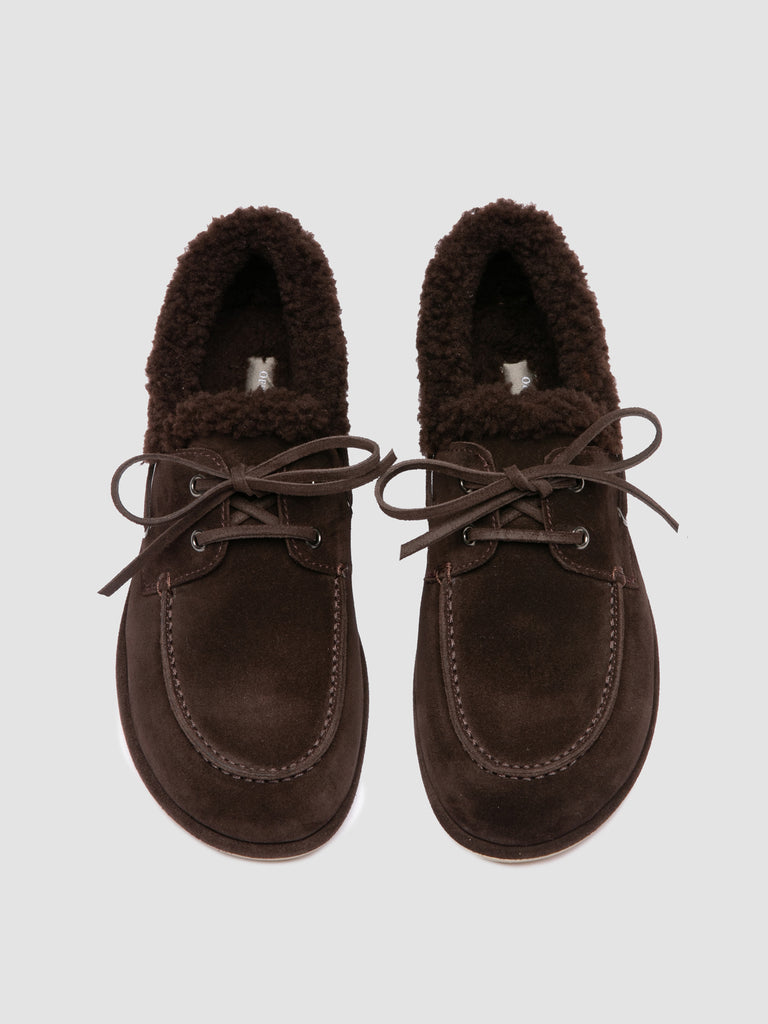 LOVE 103 - Brown Suede Boat Shoes Officine Creative - 2