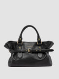 MEG 002 - Black Leather Handle Bag